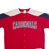 MAJESTIC St Louis Cardinals Mens Jersey Red USA V-Neck 2XL