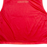 STARTER Basketball Mens Jersey Red Sleeveless Crew Neck XL