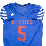 ADIDAS Huskies #5 Mens Jersey Blue USA V-Neck L