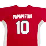 MAJESTIC Bombers #10 Papapietro Mens Jersey Red USA Button Neck XL