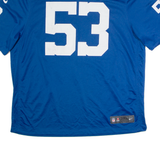 NIKE Indianapolis Colts Home #53 Leonard Mens Jersey Blue USA V-Neck 3XL