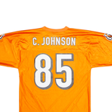 NFL Cincinnati Bengals Alternate #85 C. Johnson Mens Jersey Orange USA V-Neck M