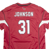 NIKE Arizona Cardinal Home #31 Johnson Womens Jersey Red USA V-Neck L