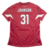 NIKE Arizona Cardinal Home #31 Johnson Womens Jersey Red USA V-Neck L