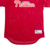 MAJE Philadelphia Phillies Alternate Mens Jersey Red 90s USA V-Neck M