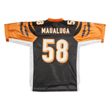 REEBOK Cincinnati Bengals Home #58 Maualuga Mens Jersey Black USA V-Neck M