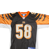 REEBOK Cincinnati Bengals Home #58 Maualuga Mens Jersey Black USA V-Neck M