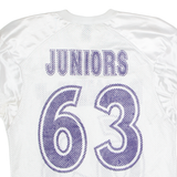 RUSSELL ATHLETIC Franklin Powderpuff Juniors #63 Cropped Mens Jersey White USA Nylon M