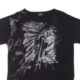 INSIDE YOUTH Skull Womens T-Shirt Black L