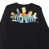 The Simpsons Womens T-Shirt Black Long Sleeve M