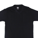 DICKIES Womens T-Shirt Black V-Neck XL