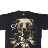 ROCK EAGLE Bear Mens T-Shirt Black L