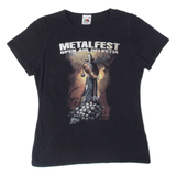 FRUIT OF THE LOOM Metalfest Girls Band T-Shirt Black S
