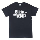 GILDAN Plein Les Watts Festival Mens T-Shirt Black S