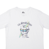 QUIKSILVER Skull Boys T-Shirt White 16Y