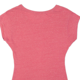 NIKE Womens T-Shirt Pink XS
