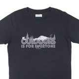 COLUMBIA Womens T-Shirt Black S