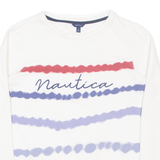 NAUTICA Womens Sweatshirt White S