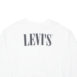 LEVI'S Cropped Womens Sweatshirt White M