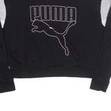 PUMA Cropped Womens Sweatshirt Black S