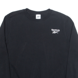 REEBOK Womens Sweatshirt Black L