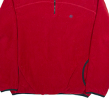 NAUTICA Mens Jumper Red 1/4 Zip Tight Knit M