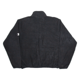 CHAMPION Wisconsin Badgers Mens Jumper Black 1/4 Zip Tight Knit L