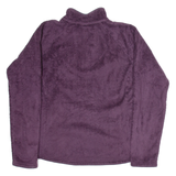 THE NORTH FACE Womens Jumper Purple 1/4 Zip Tight Knit M