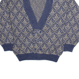 PROGRESSIVE APPAREL CLOTHING COMPANY Mens Patterned Cardigan Grey L