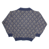 PROGRESSIVE APPAREL CLOTHING COMPANY Mens Patterned Cardigan Grey L