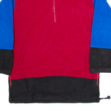 CHEETAH Mens Patterned Fleece Red Colourblock Tight Knit M