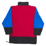 CHEETAH Mens Patterned Fleece Red Colourblock Tight Knit M