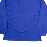 OLD NAVY Mens Fleece Blue 1/4 Zip Tight Knit L