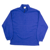 OLD NAVY Mens Fleece Blue 1/4 Zip Tight Knit L