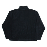 LEVI'S Mens Fleece Black 1/4 Zip Tight Knit XL