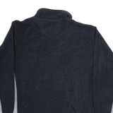 NFL Pittsburgh Steelers Mens Fleece Black 1/4 Zip Tight Knit L