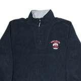 STARTER Ohio State Buckeyes Mens Fleece Black 1/4 Zip Tight Knit XL
