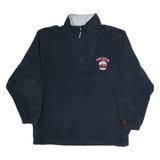 STARTER Ohio State Buckeyes Mens Fleece Black 1/4 Zip Tight Knit XL