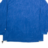 NFL Colts Mens Fleece Blue 1/2 Zip Tight Knit L