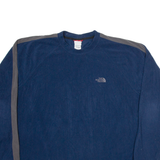 THE NORTH FACE Mens Fleece Blue Tight Knit XL