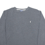 POLO RALPH LAUREN Sleepwear Mens Jumper Grey Tight Knit XL