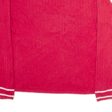 TOMMY HILFIGER Mens Jumper Red V-Neck Tight Knit L