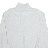 NAUTICA Mens Jumper Grey 1/4 Zip Tight Knit L