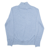 NAUTICA Mens Jumper Blue 1/4 Zip Tight Knit S