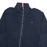 TOMMY HILFIGER Mens Jumper Blue Tight Knit L