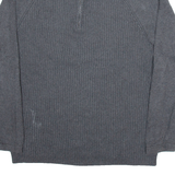 NAUTICA Mens Jumper Grey 1/4 Zip Tight Knit L
