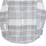 ARMANI EXCHANGE Mens Shirt Grey Check Long Sleeve S