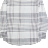 ARMANI EXCHANGE Mens Shirt Grey Check Long Sleeve S