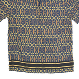 RIVER ISLAND Mens Shirt Black Crazy Pattern M