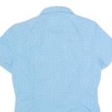 MAMMUT Womens Shirt Blue Crazy Pattern S